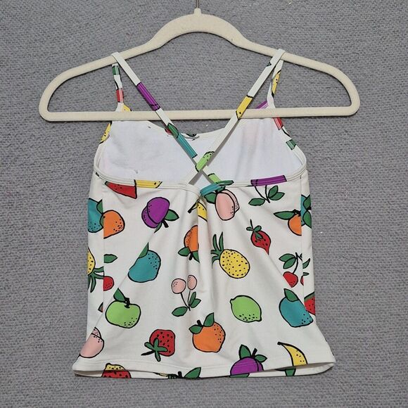 Hanna Andersson Girls Fruits Print Tankini Top Swimsuit Set 160cm 14-16 - Picture 2 of 11
